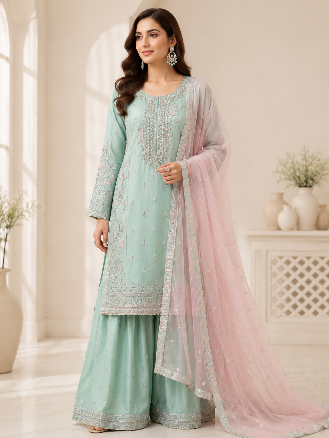 luxury chiffon suit Canada
Pakistani party wear dress