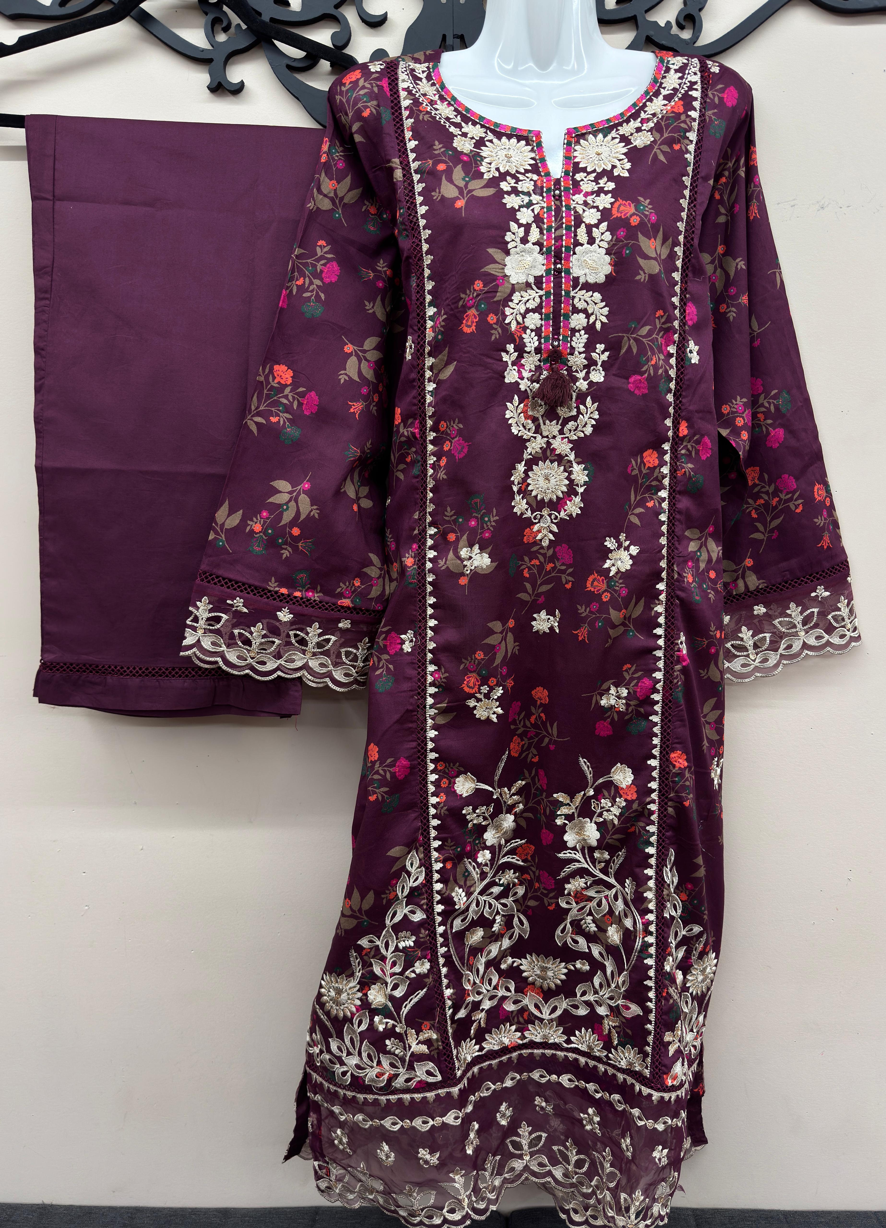 purple Pakistani suit Canada