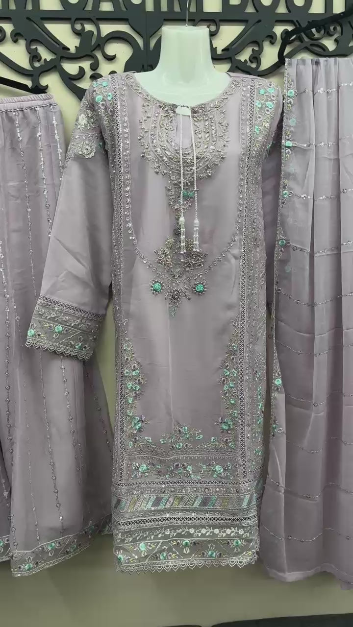Lavender South Asian wedding wear for women