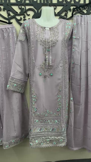 Lavender South Asian wedding wear for women