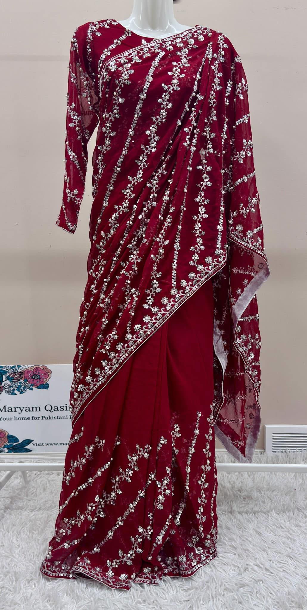 red saree
