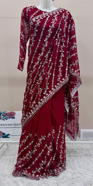 red saree
