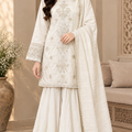 J. Embroidered Lawn Shirt with Dhaka Palazzo – 3 Piece Wear