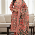 3-Piece Printed Lawn Stitched Suit by Bin Saeed