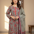 3 Pcs Lawn Printed Suit for Women – Summer
