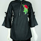 Zipper Embellished Cotton Kurti