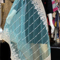 Blue Fancy Dupatta - Maryam Qasim Boutique