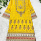 Warda Lawn Embroidered Printed Top S