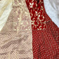 3Pcs Beautiful Embroidered Lengha in Ruby Red