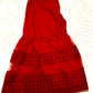 3Pcs Beautiful Ruby Star Red Embroidered Gharara