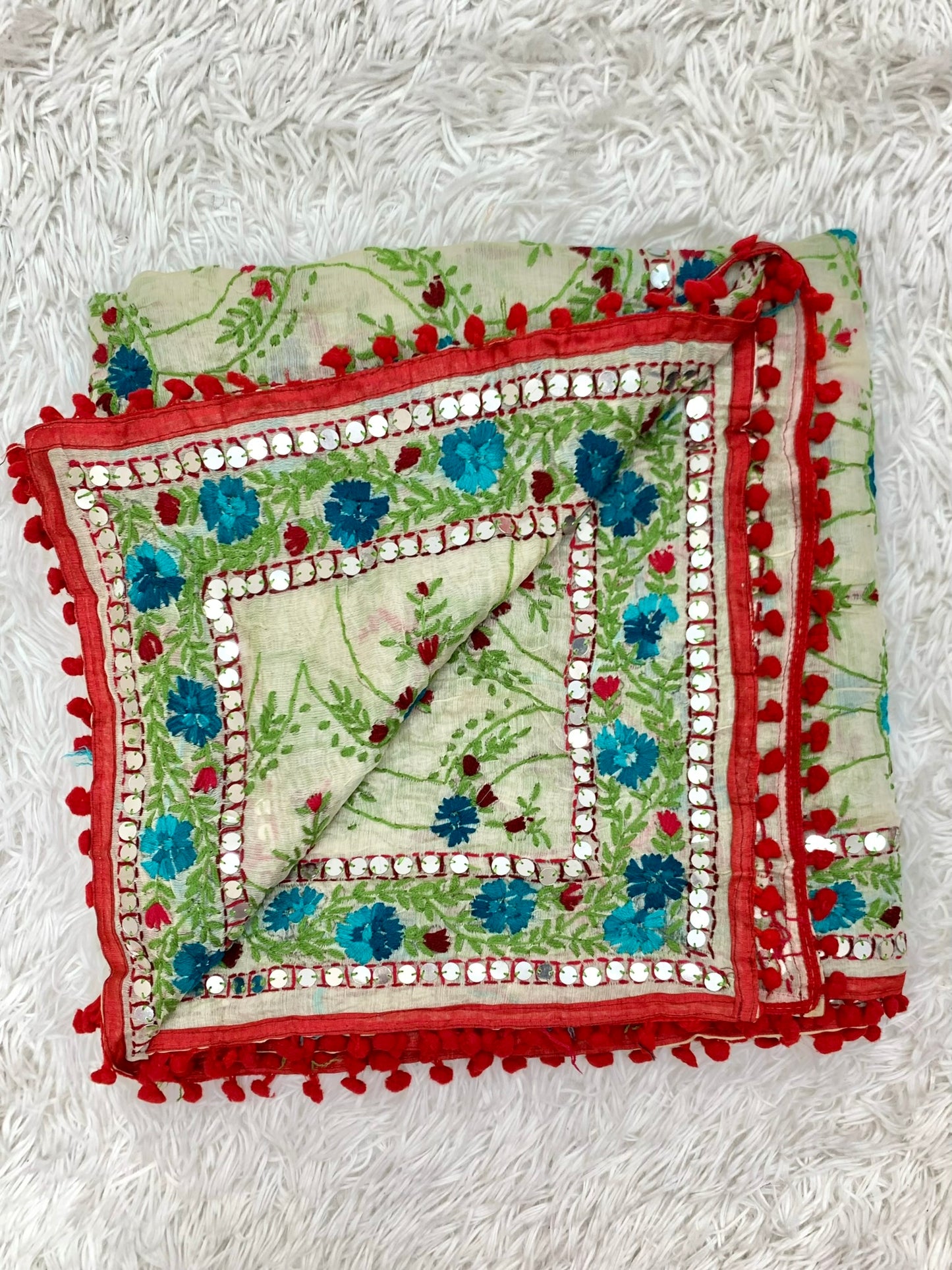 Gorgeous Hand Embroidered Dupatta