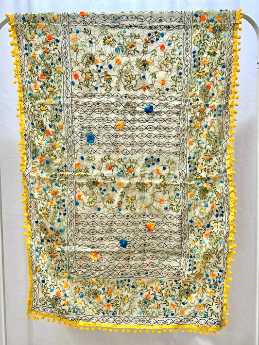 Gorgeous Hand Embroidered Dupatta