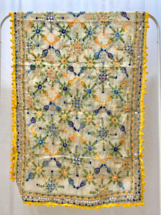 Gorgeous Hand Embroidered Dupatta