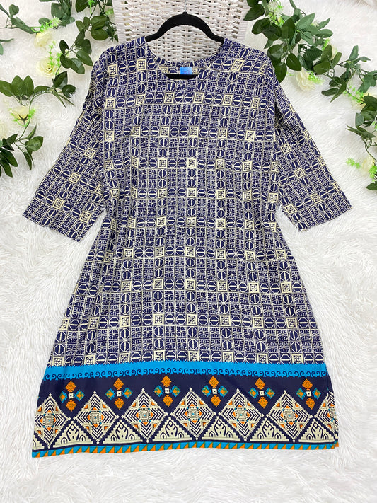 Soft High Quality Lilen Top -Plus Size