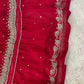 Girls Red Chiffon Lhenga