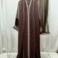 Brown Chiffon Abaya