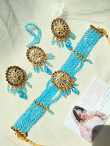 ‘Aysha’ in Light Blue 4PC