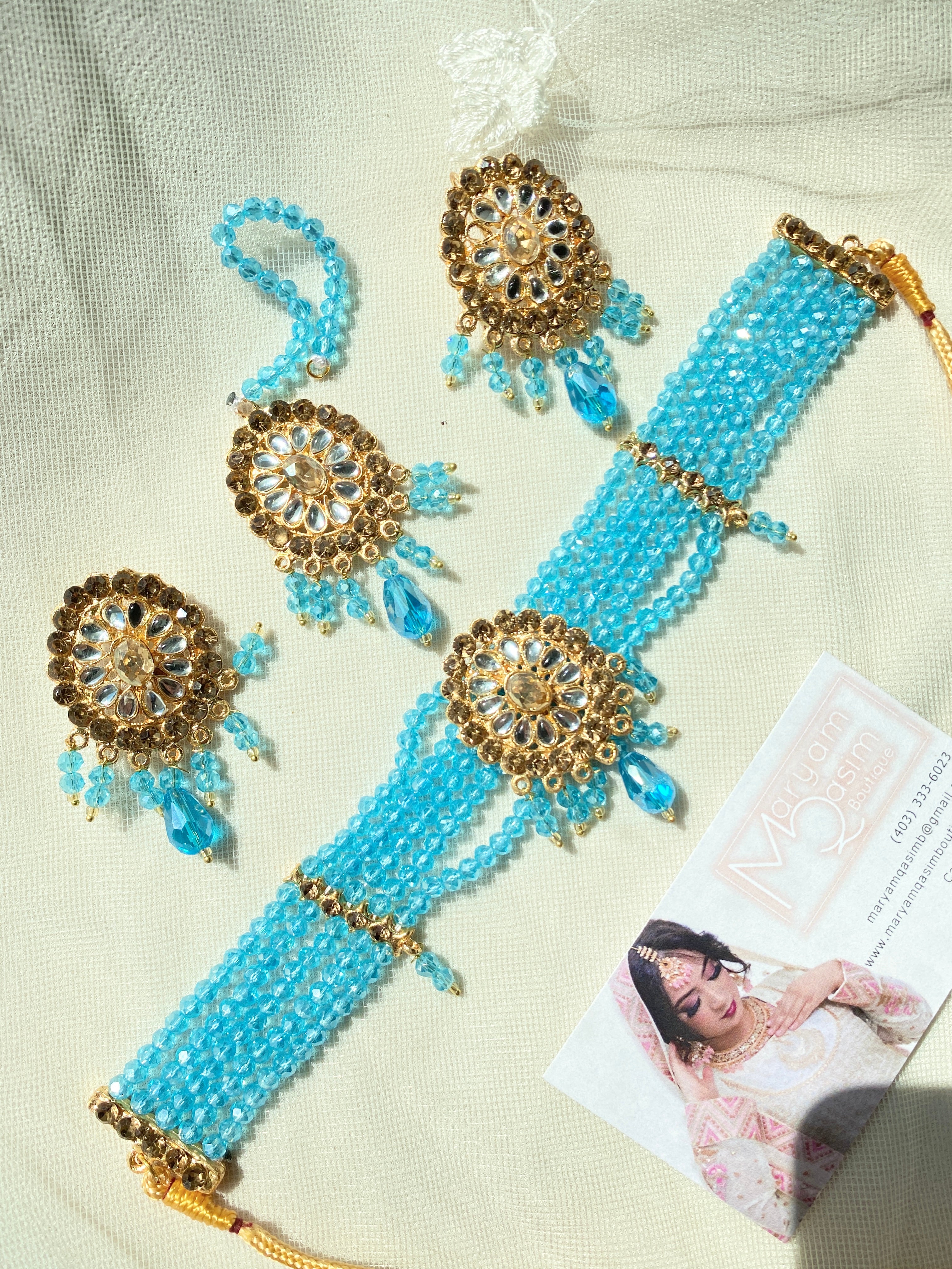 ‘Aysha’ in Light Blue 4PC