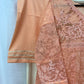 Organza Thread Work Maxi - Peach