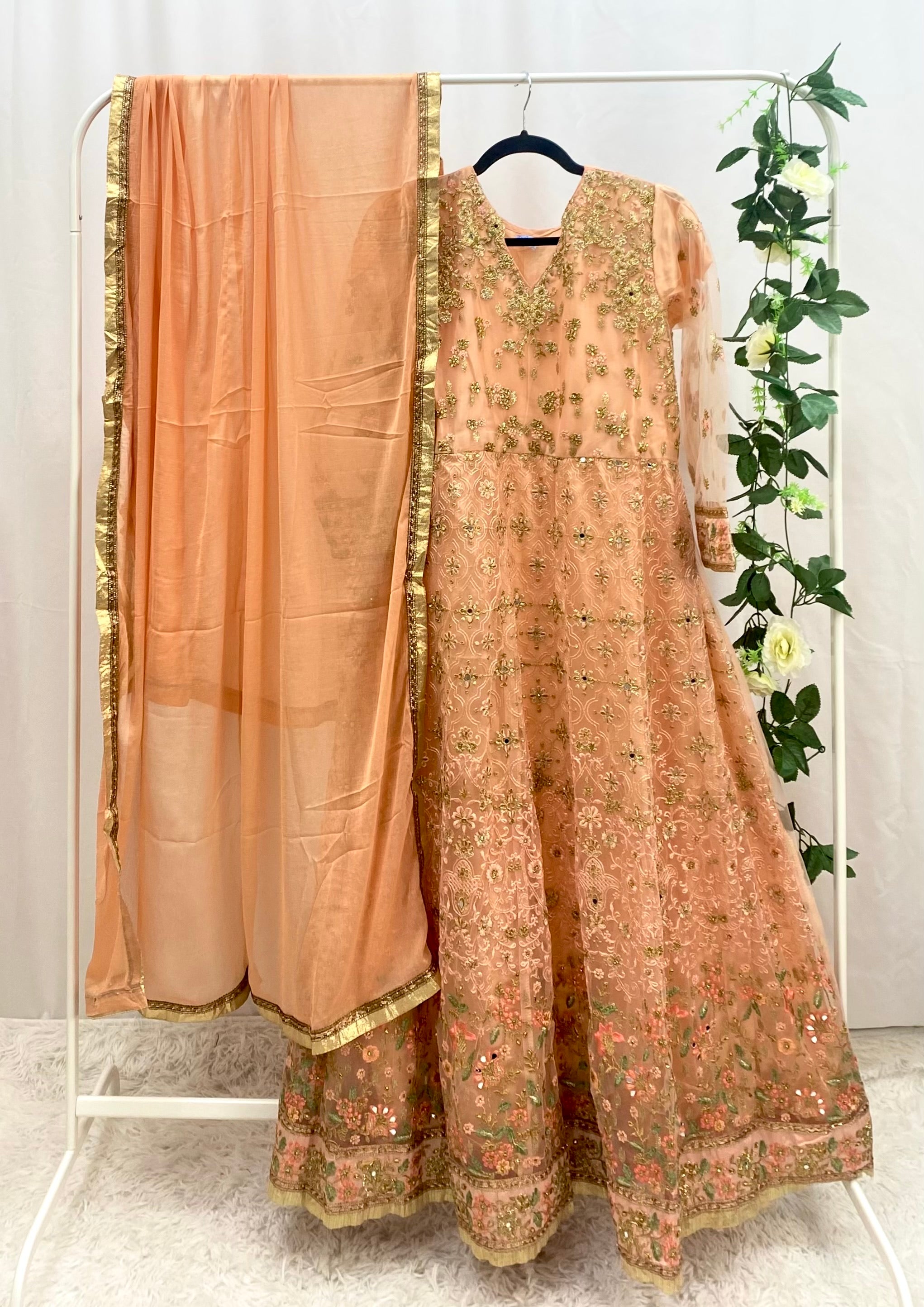 3 Pcs Peshwash Style Maxi