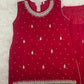 Girls Red Chiffon Lhenga