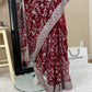 Net Embroidered Fancy Saree