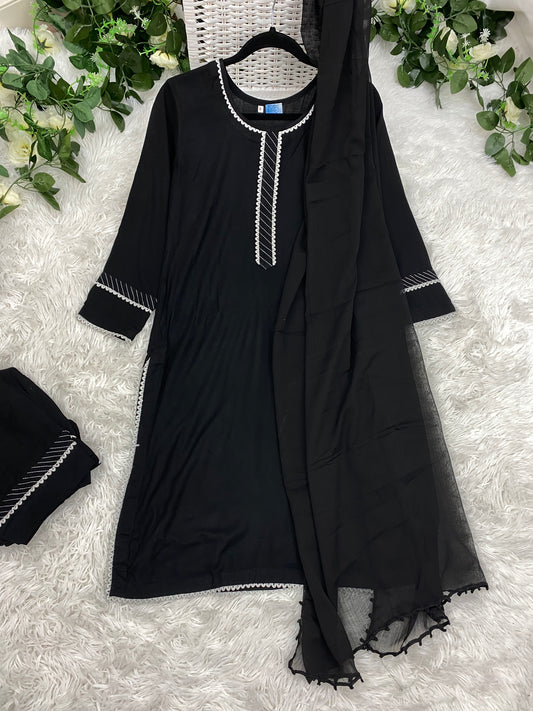 Lilen B/W 3PC Outfit #1 XS-XXL