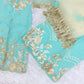 Teal Organza-Palazzo Outfit  S-M