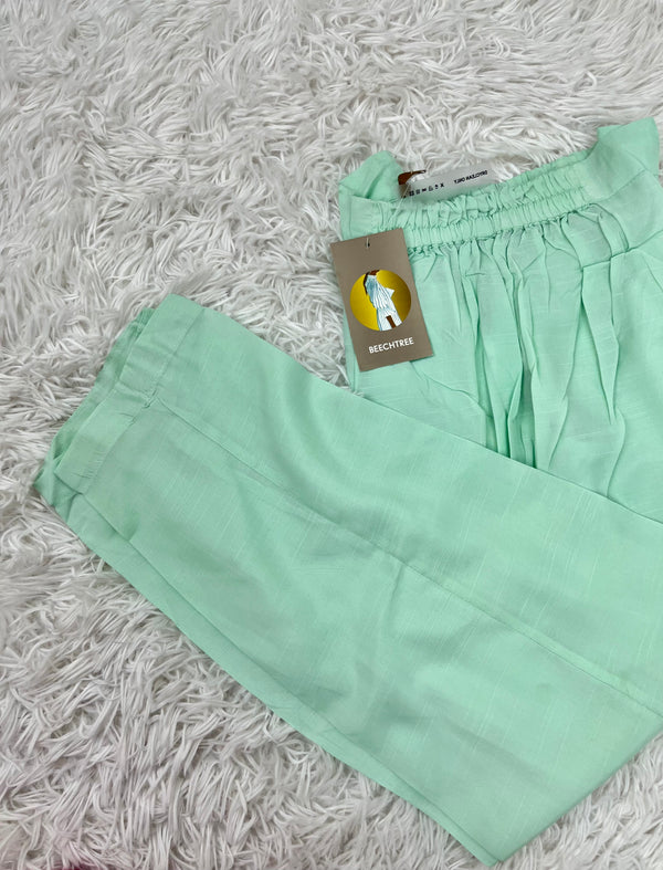 Luxury Beechtree Sea-Green Trouser Small