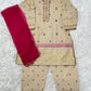 3 PCS Kids Luxury Suit with Stitched Embroidery