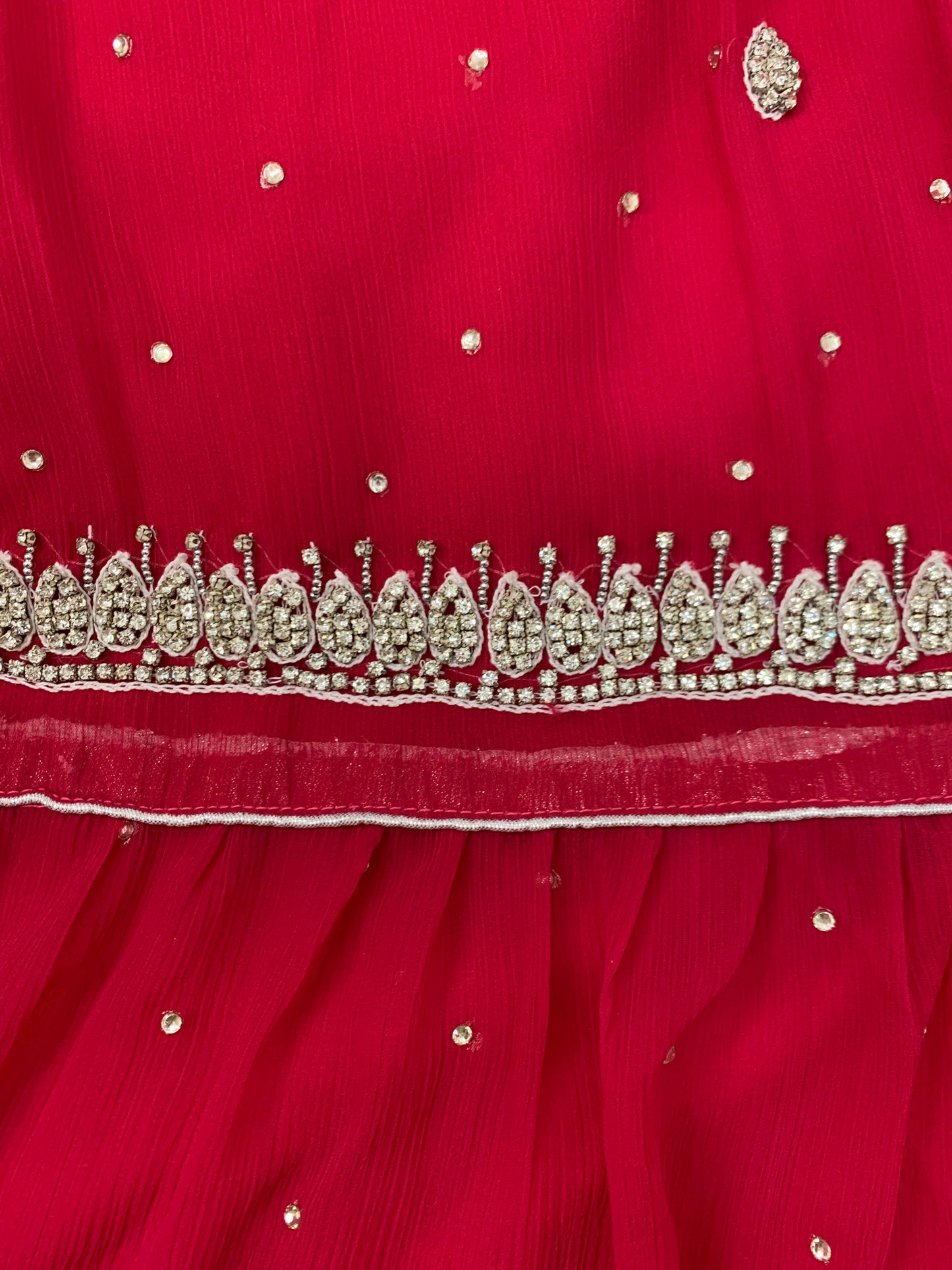 Kids Fancy Red Gharara