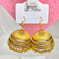 Simple Big Jhumka Statement Earrings -Golden