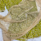 Luxury Pistachio Georgette/Silk Gharara Outfit 3PC