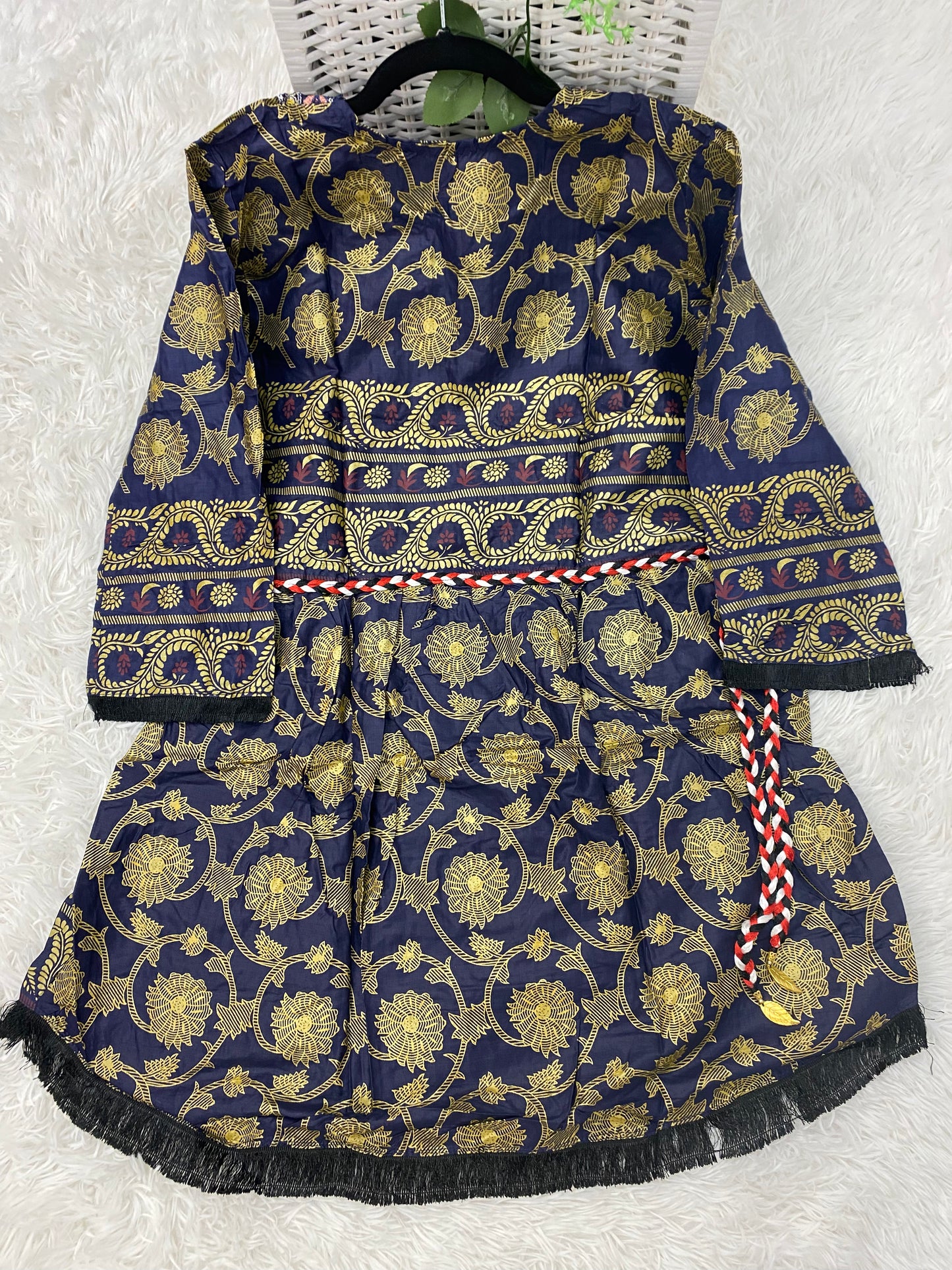 Lilen Embroidered Peplum Kurti