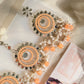 ‘Noor’ in Peach/Silver