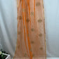 Net Orange Dupatta with Zari Work