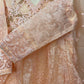 Organza Thread Work Maxi - Peach