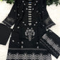 Luxury Black/White Organza Handwork Outfit S-XL