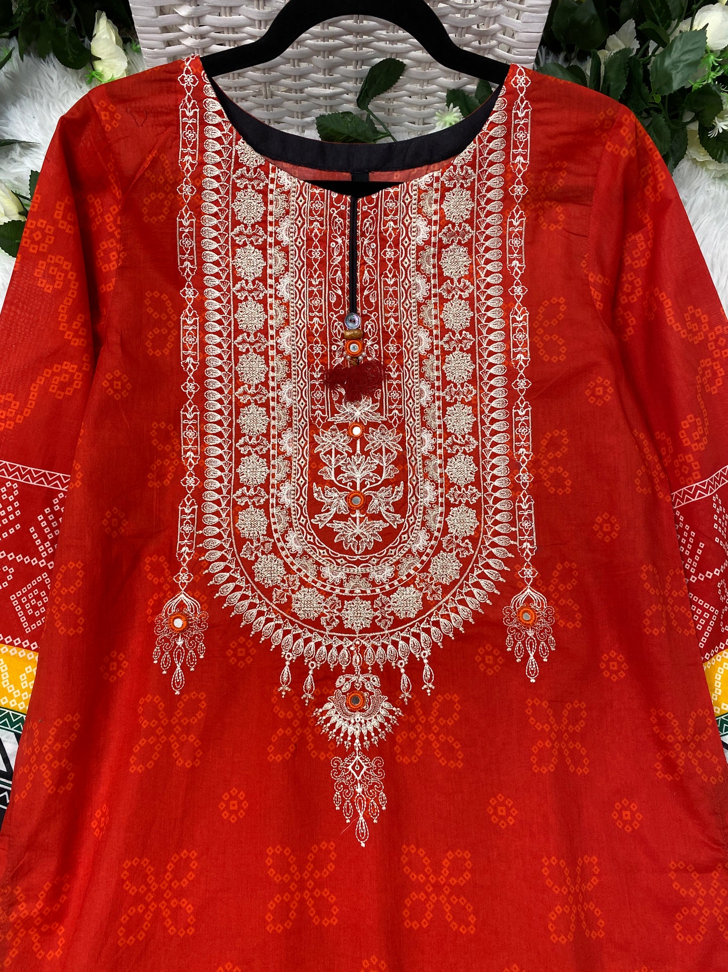WARDA Embroidered Top Small