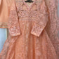 Organza Thread Work Maxi - Peach