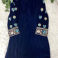 Luxurious Velvet Kurti by J. - Blue