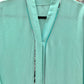 Teal Chiffon Abaya with Scarf