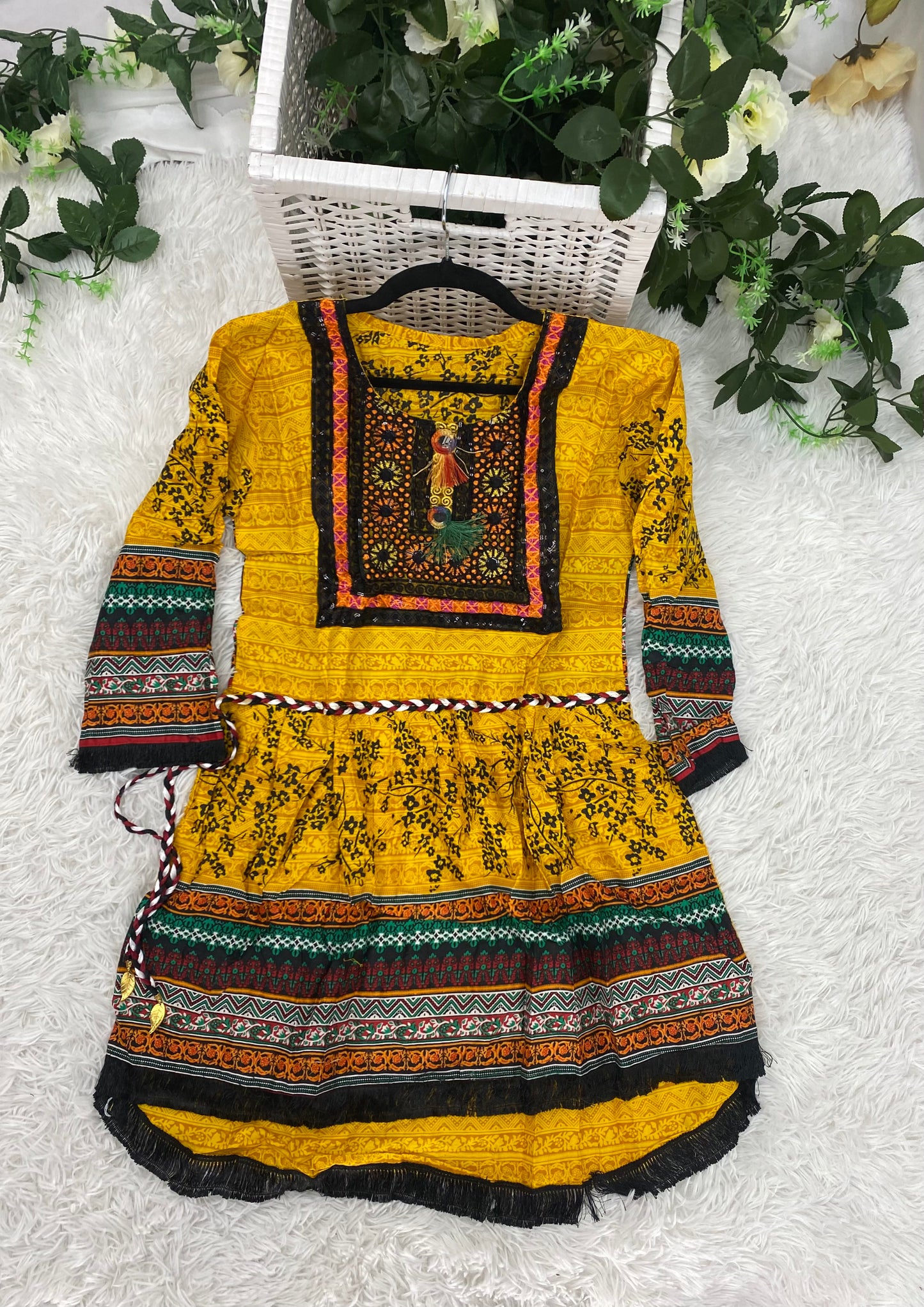 Lawn Embroidered Peplum Kurti