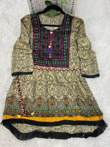 Lilen Embroidered Peplum Kurti