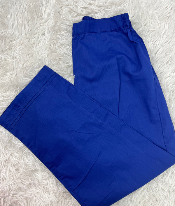 Blue Soft Cotton Trouser L