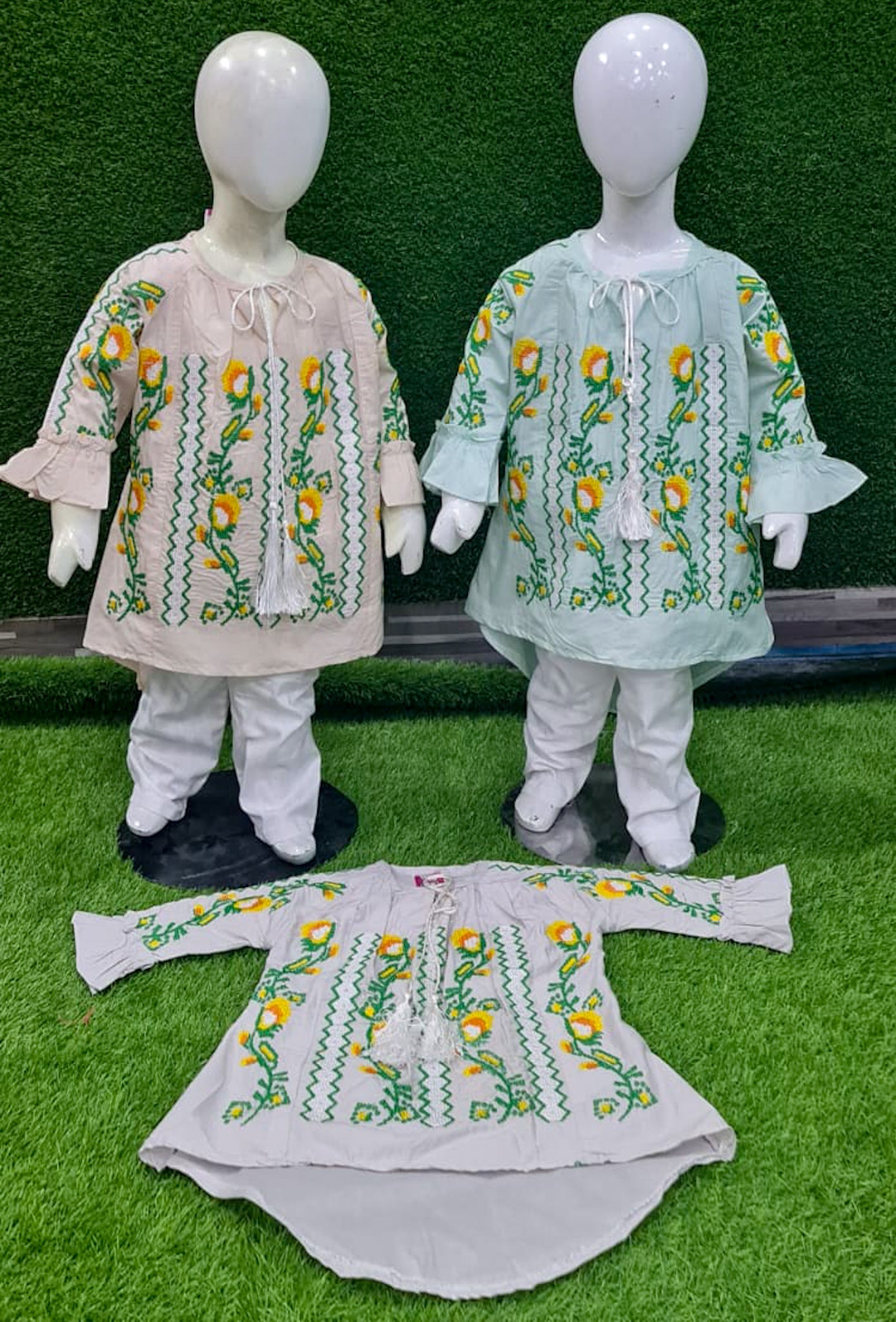 Cotton Embroidered Dress 1-7yrs