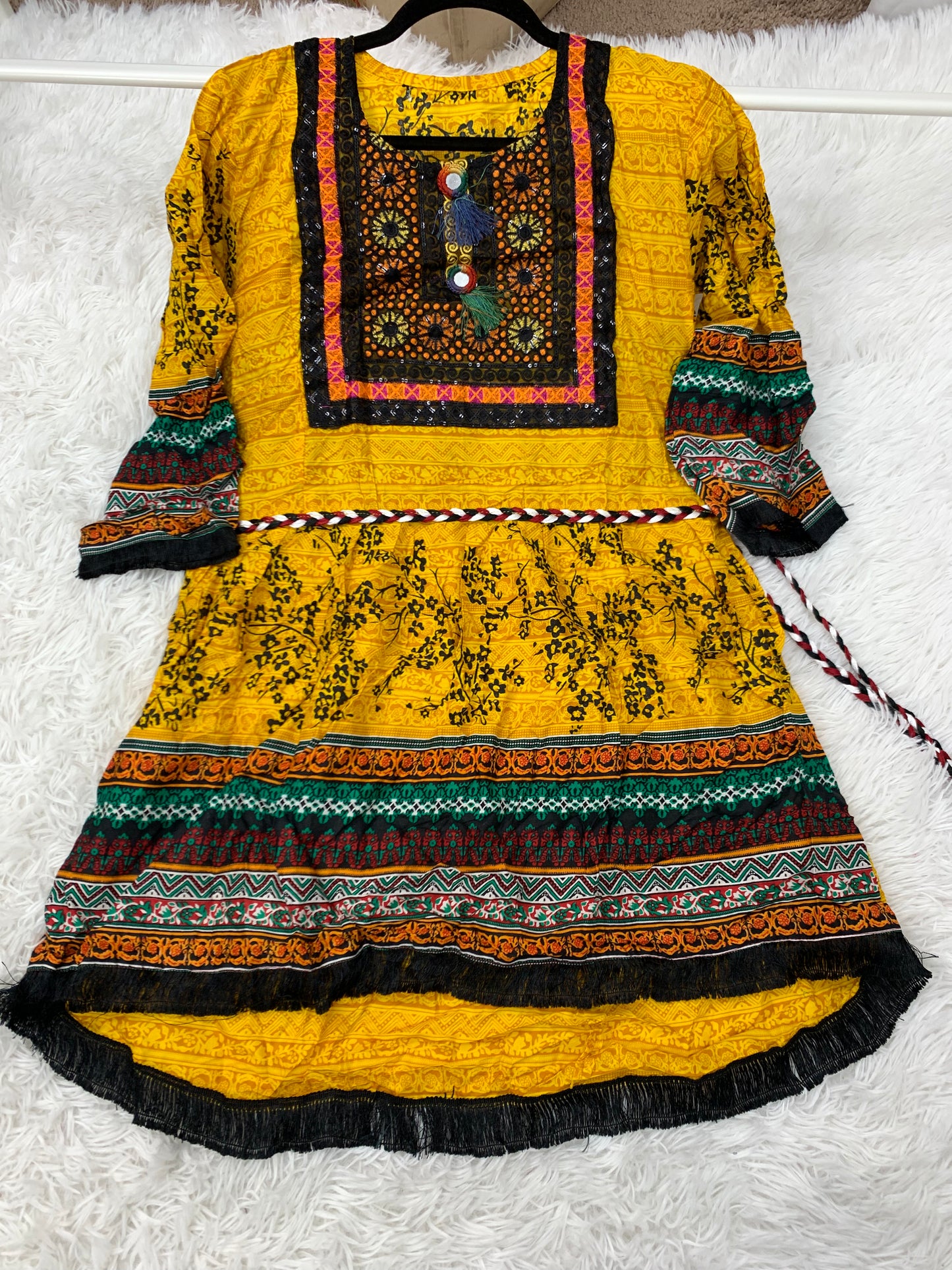 Lilen Embroidered Peplum Kurti