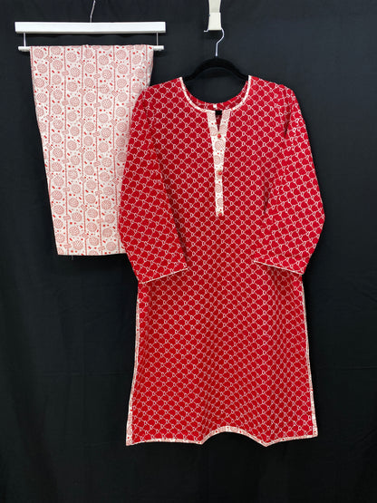 2PC Chikan Kari Outfit - 2 Designs