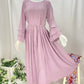 Lilac Purple Long Chiffon Dress