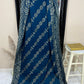 Blue Jacquard Lawn Dupatta